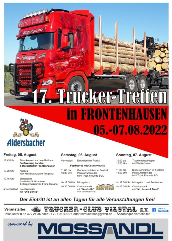 Grossansicht in neuem Fenster: Trucker Treffen Plakat 2022